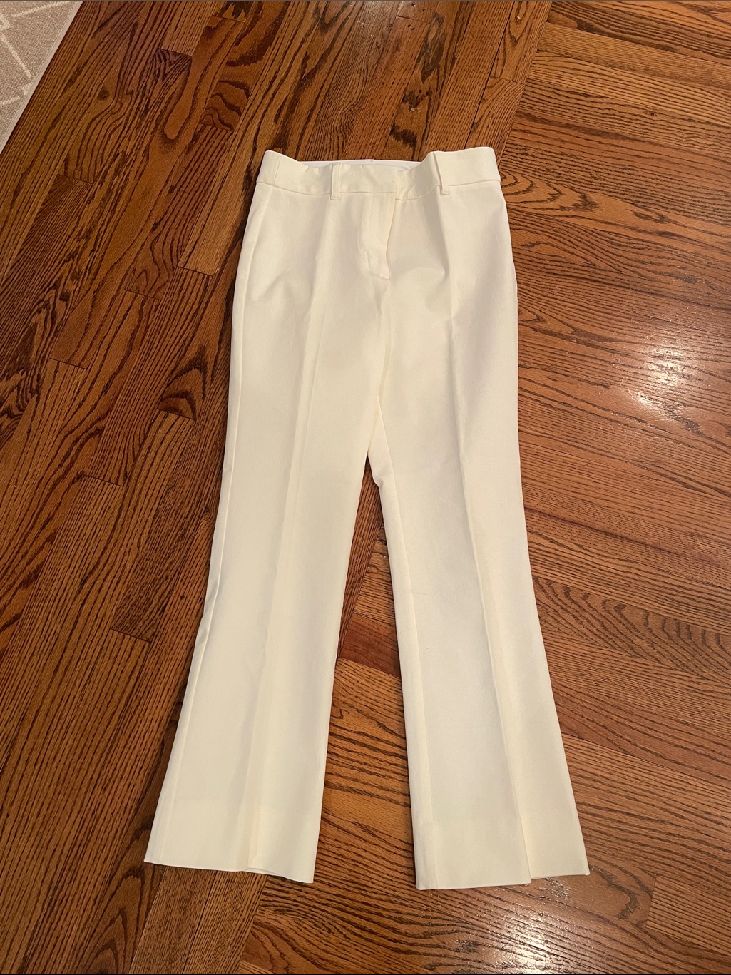Derek Lam 10 Crosby Cream Stretch Twill Trouser Sz 4